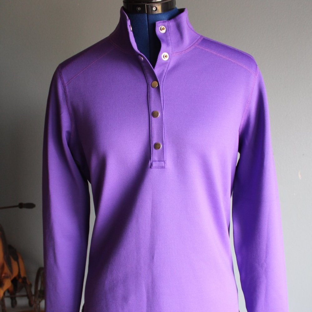 Evergreen Reversible Snap Placket Pullover ~S~ - image 1